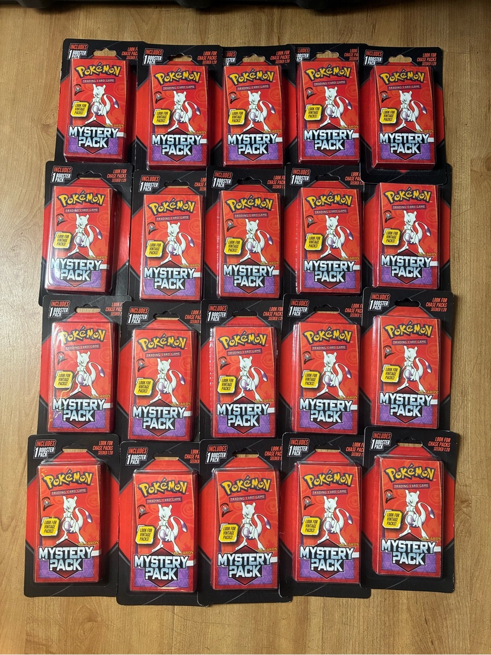 Pokemon MJ Holding Mystery Booster Pack Lot of (20) - Look for Possible Vintage